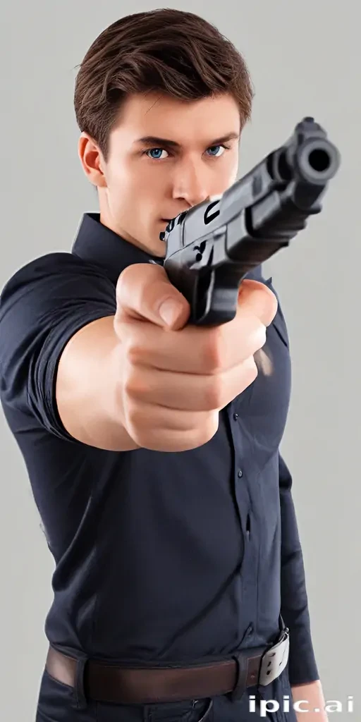 holding gun png