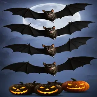 halloween bats png