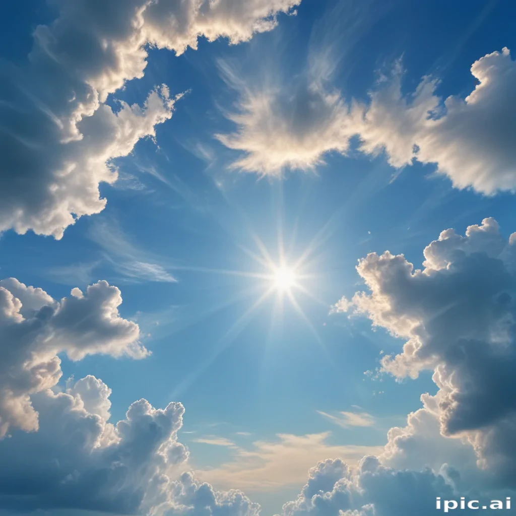 sky blue background