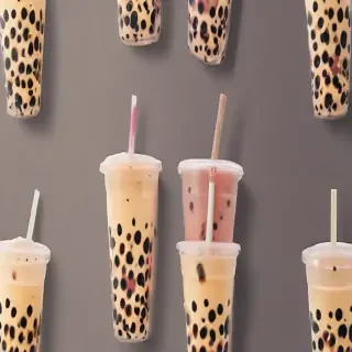 boba tea background