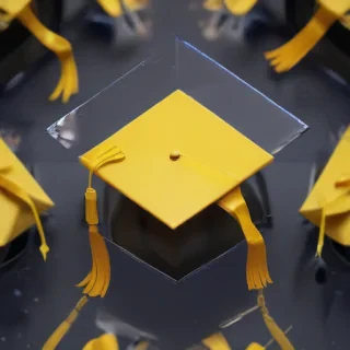transparent graduation cap