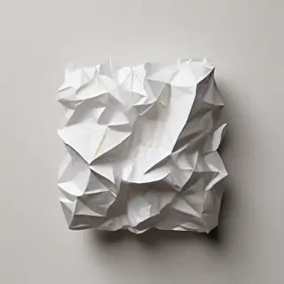 crumpled up paper