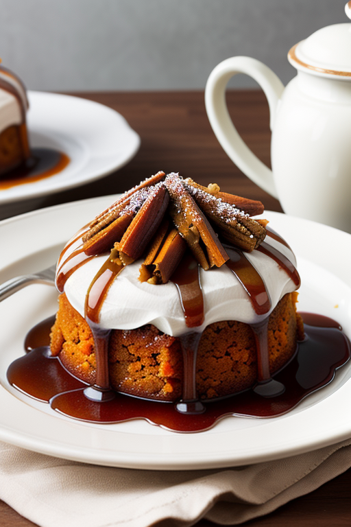 sticky toffee carrot cake pudding
