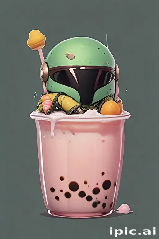 aesthetic cute boba wallpaper