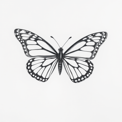 drawing of a butterfly