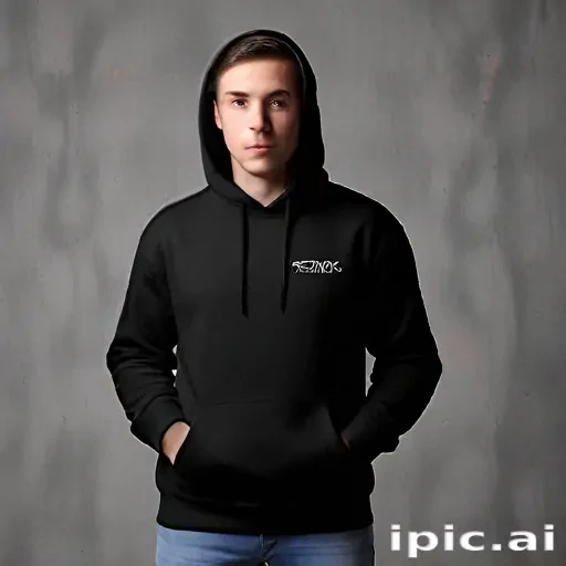 black hoodie mockup