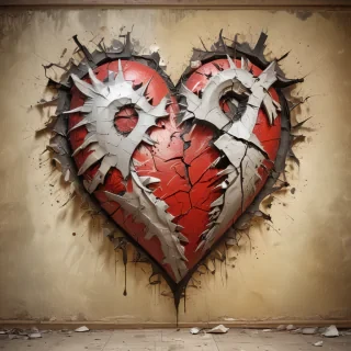 broken heart background