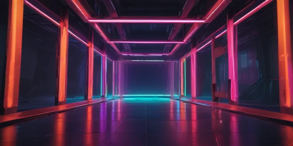 neon color background