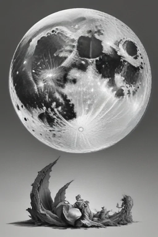 moon sketch
