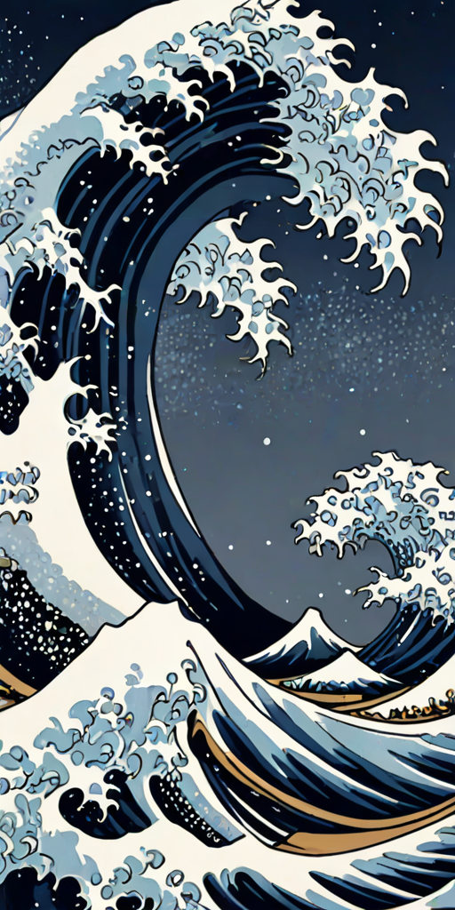 great wave wallpaper