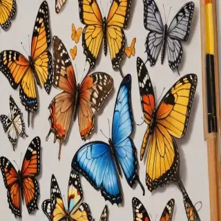pictures of butterflies to draw