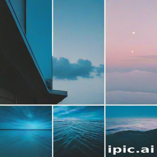 blue aesthetic photos