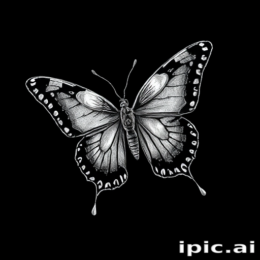 picture of a butterfly drawing
