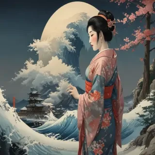ukiyo e wallpaper