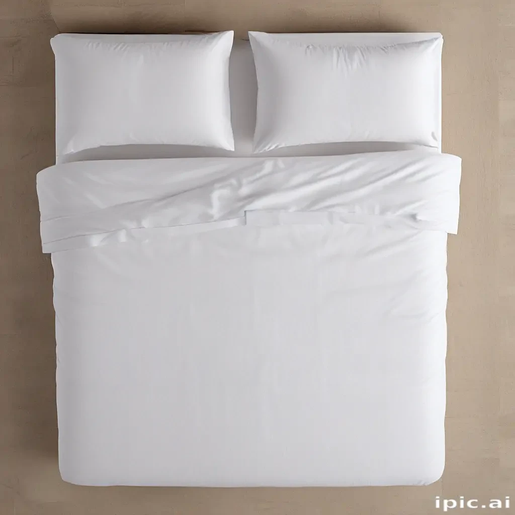 bed top view