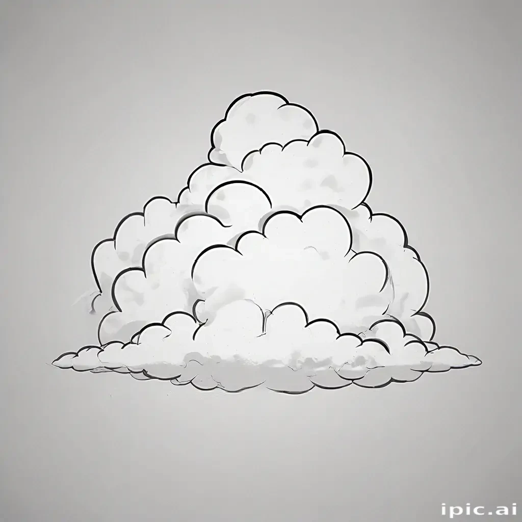cartoon cloud drawing