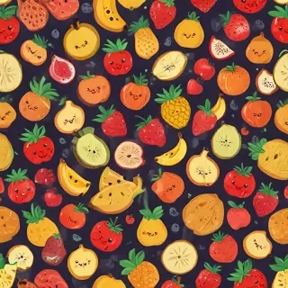 cartoon fruit