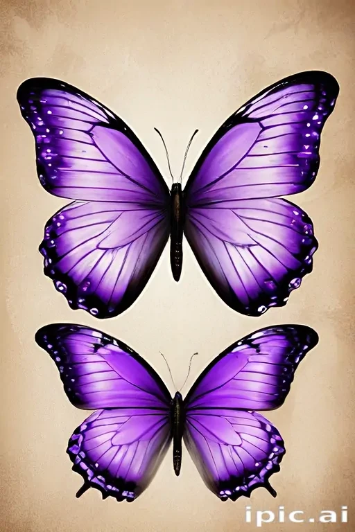 purple butterfly clipart