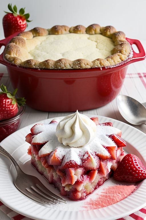 strawberry cobbler with cake mix
