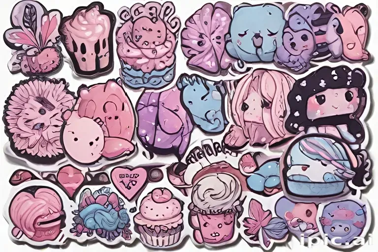 stickers png aesthetic