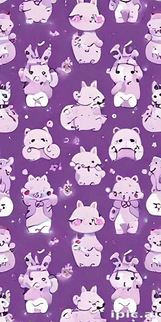 kawaii cute purple wallpaper