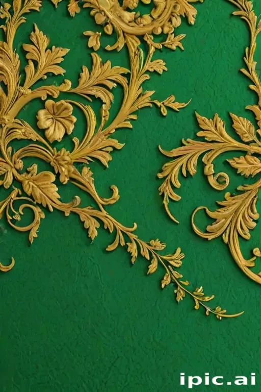 green and gold background