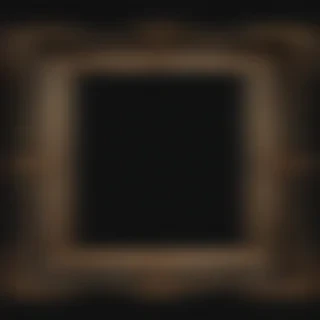 black picture frame png