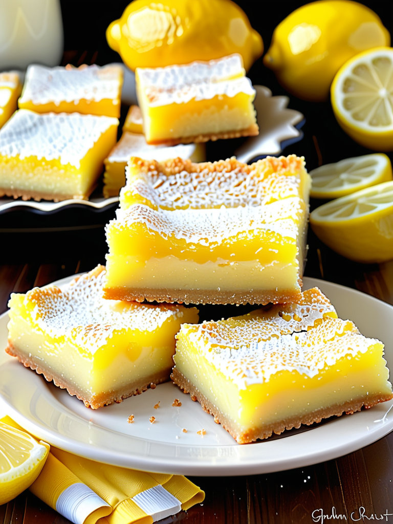 lemon bars with graham cracker crust