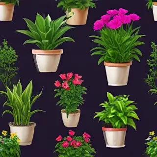 potted plants png