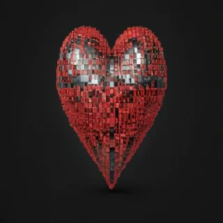 pixelated heart png