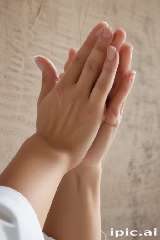 praying hands transparent