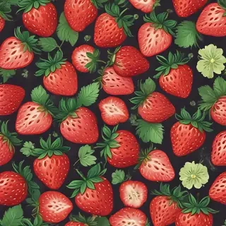 cute strawberry background