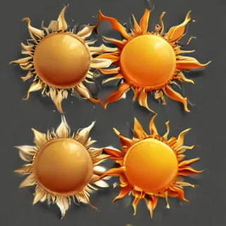 sun clip art transparent background