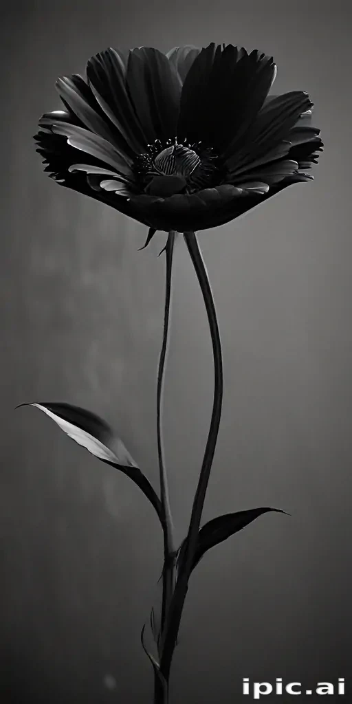 black flower