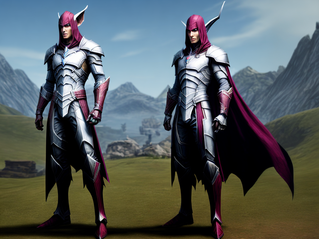 Dark elf commoner from The Elder Scrolls.