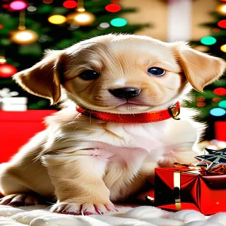 christmas puppy desktop backgrounds