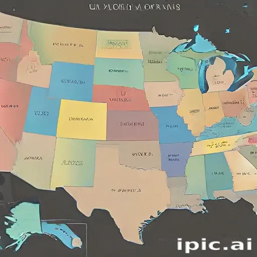 united states map with state names