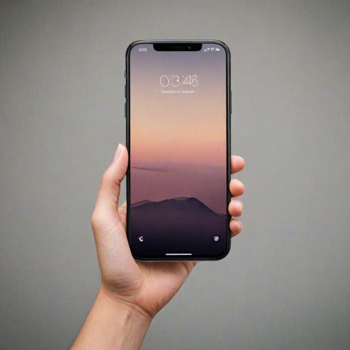 holding phone