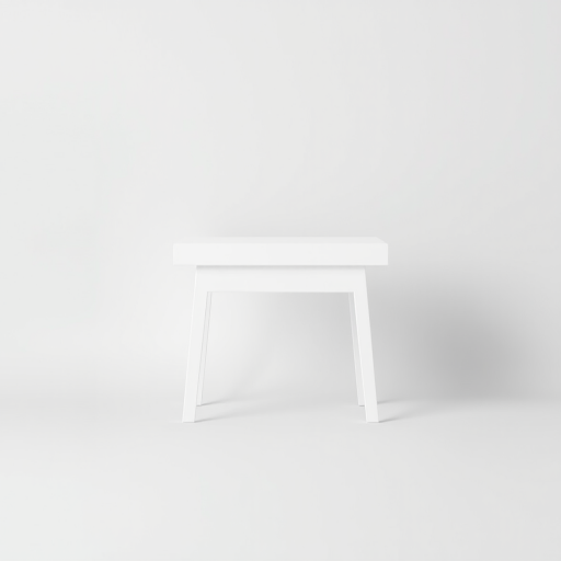 Regenerate the image of a minimalistic table icon on a light gray background, using a DSLR camera, aperture f/2.8, ISO 100, 50mm lens, in a soft light setting for enhanced sharpness and clarity.