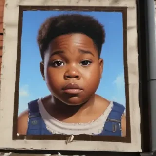 fat black kid