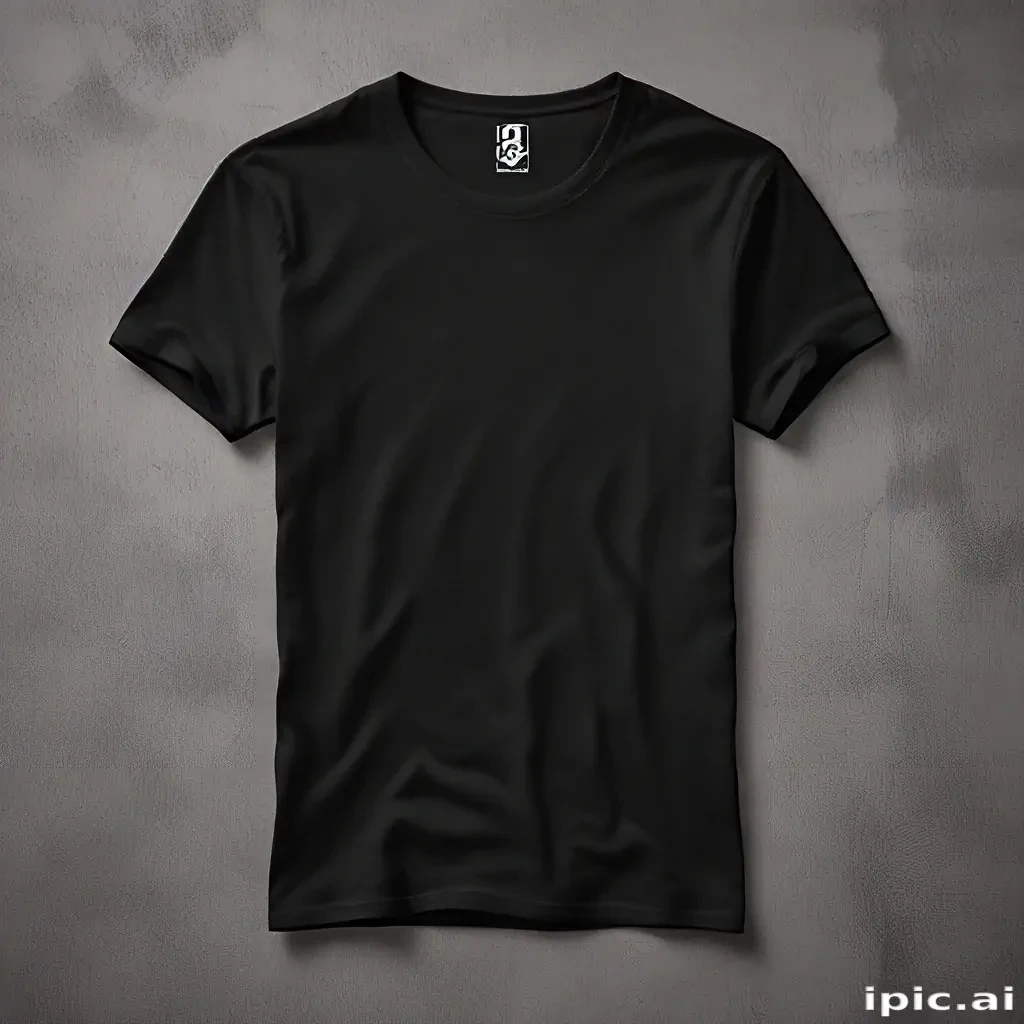 black t shirt mockup free