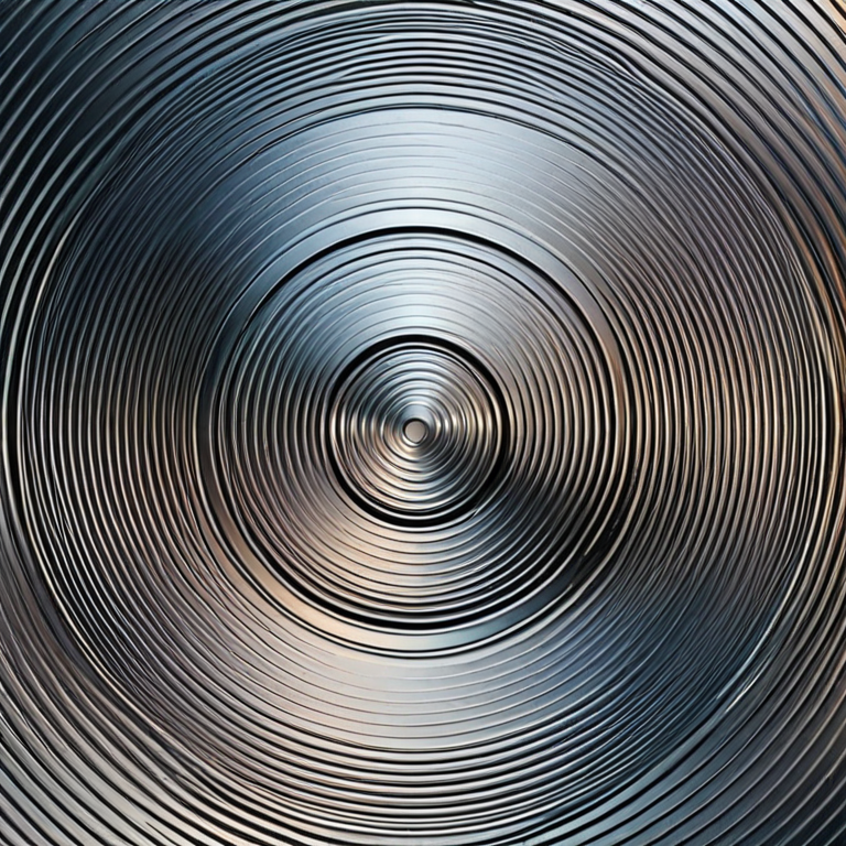 circular brushed gradient metal