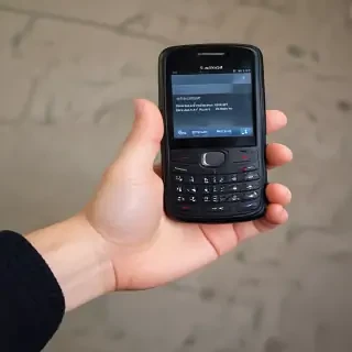 hand holding cell phone
