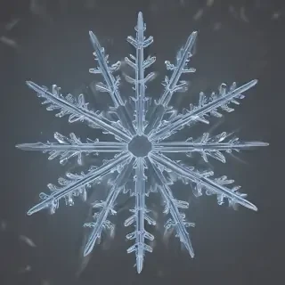 transparent snowflake