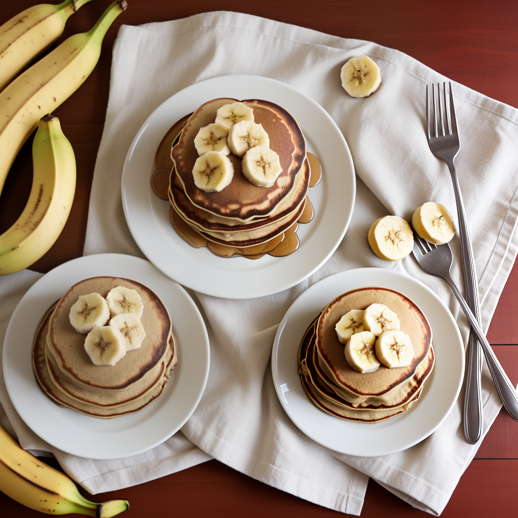 peanut butter and banana pancakes