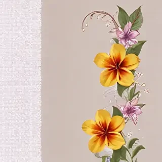 png border flower