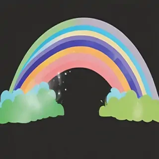 transparent background rainbow clipart