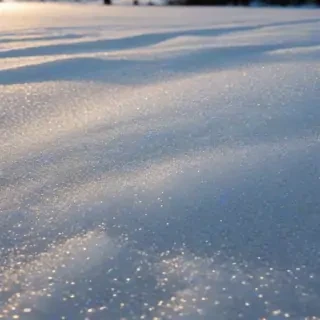 transparent snow