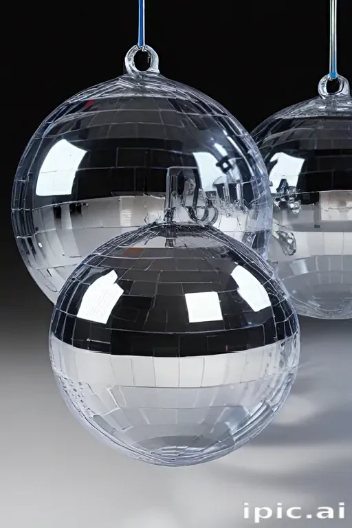 transparent disco balls