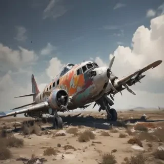 crashed plane png